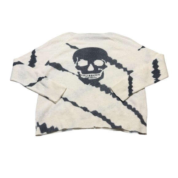 ✨🖤 360 Cashmere Oversized Skull Tie Dye Cashmere Sweater XS 🖤✨ - Picture 5 of 8
